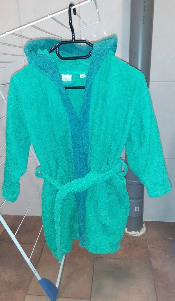 Badjas, maat 116/122, Ophalen of Verzenden, Zo goed als nieuw, Jongen of Meisje, Nacht- of Onderkleding