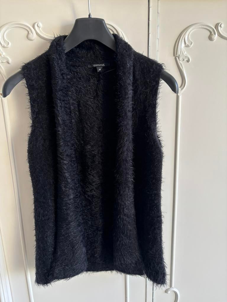 Nieuw zwart fake fur bont vest Comma maat 38, Ophalen of Verzenden, Nieuw, Maat 38/40 (M), Zwart