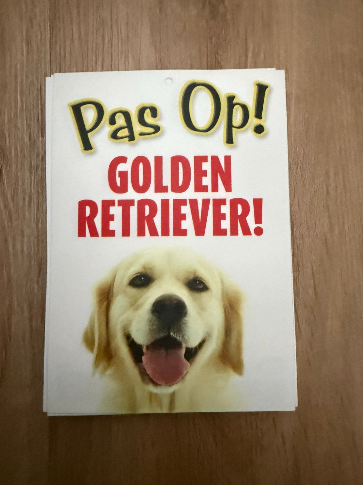 Waakbord golden retriever, Ophalen of Verzenden, Nieuw