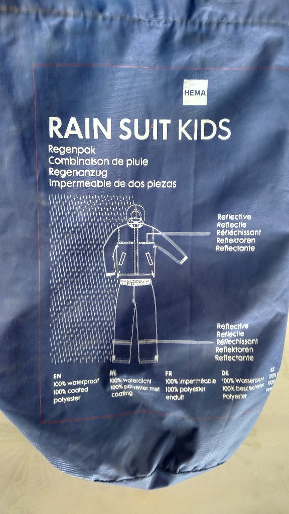Hema regenpak, Caravans en Kamperen, Regenkleding, Ophalen of Verzenden, Gebruikt, Regenpak, Heren