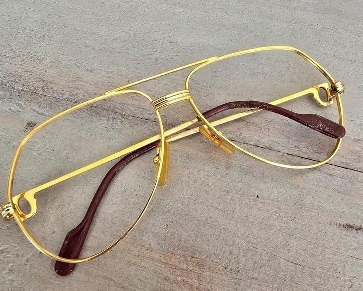 Vintage gouden originele Cartier Vendome LC bril - 59 14 140, Overige merken, Overige kleuren, Ophalen of Verzenden, Zo goed als nieuw