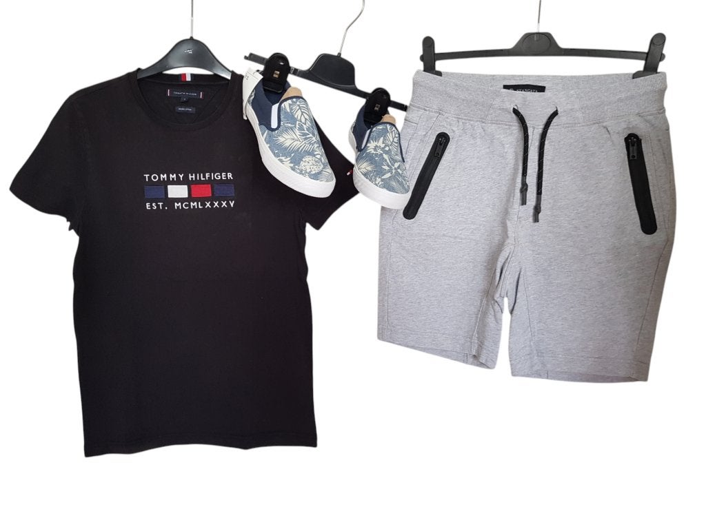 Mooie grijze Stangata (The Sting) sweat short maat S., Kleding | Heren, Broeken en Pantalons, Stangata, Verzenden, Zo goed als nieuw