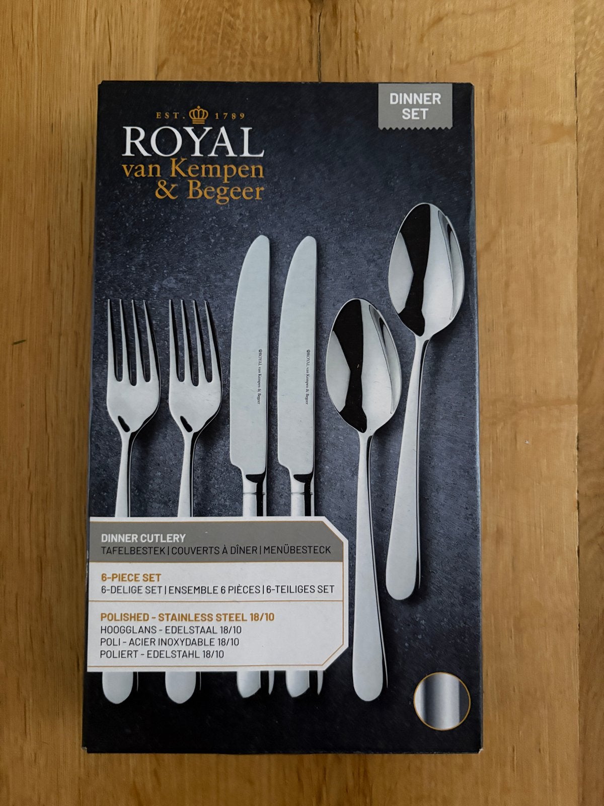 AH Royal van Kempen & Begeer Tafelbestekset 6-delig, Royal Van Kempen & Begeer, Bestekset, Nieuw, Ophalen of Verzenden