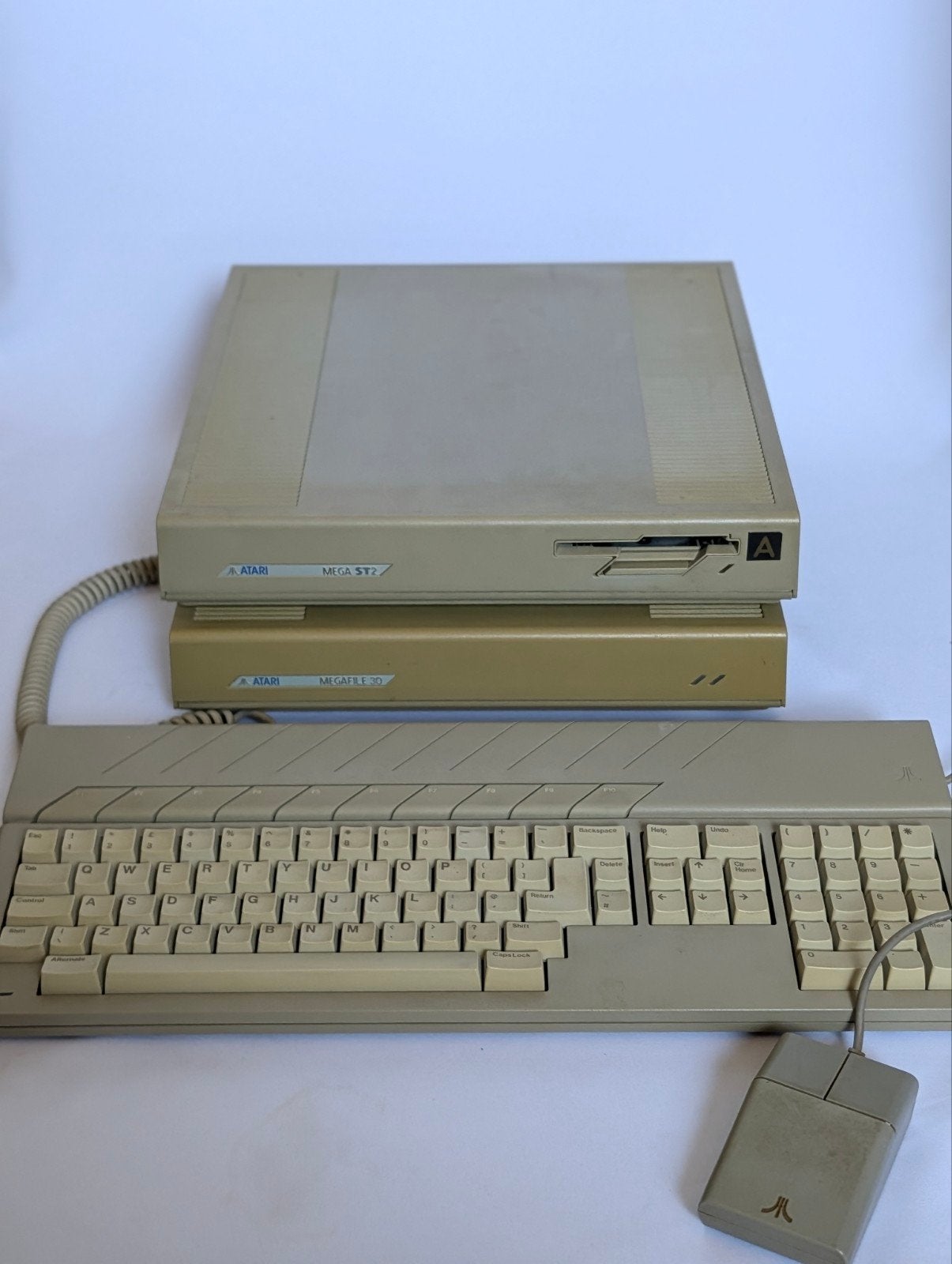 Atari Mega ST2 + Megafile 30 + Toetsenbord & Muis – Werkend, Computers en Software, Vintage Computers, ., Ophalen of Verzenden