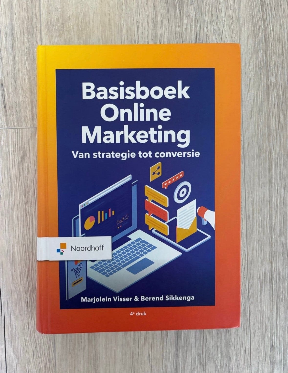 Basisboek Online Marketing - Visser & Sikkenga (4e druk), Ophalen of Verzenden, Zo goed als nieuw, E-commerce en Internet