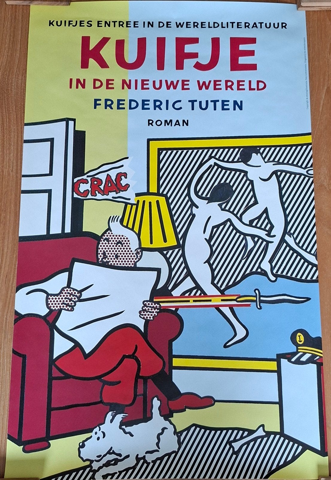 Kuifje poster Pop Art, Tin Tin, Lichtenstein, Ophalen of Verzenden, A1 t/m A3, Film en Tv