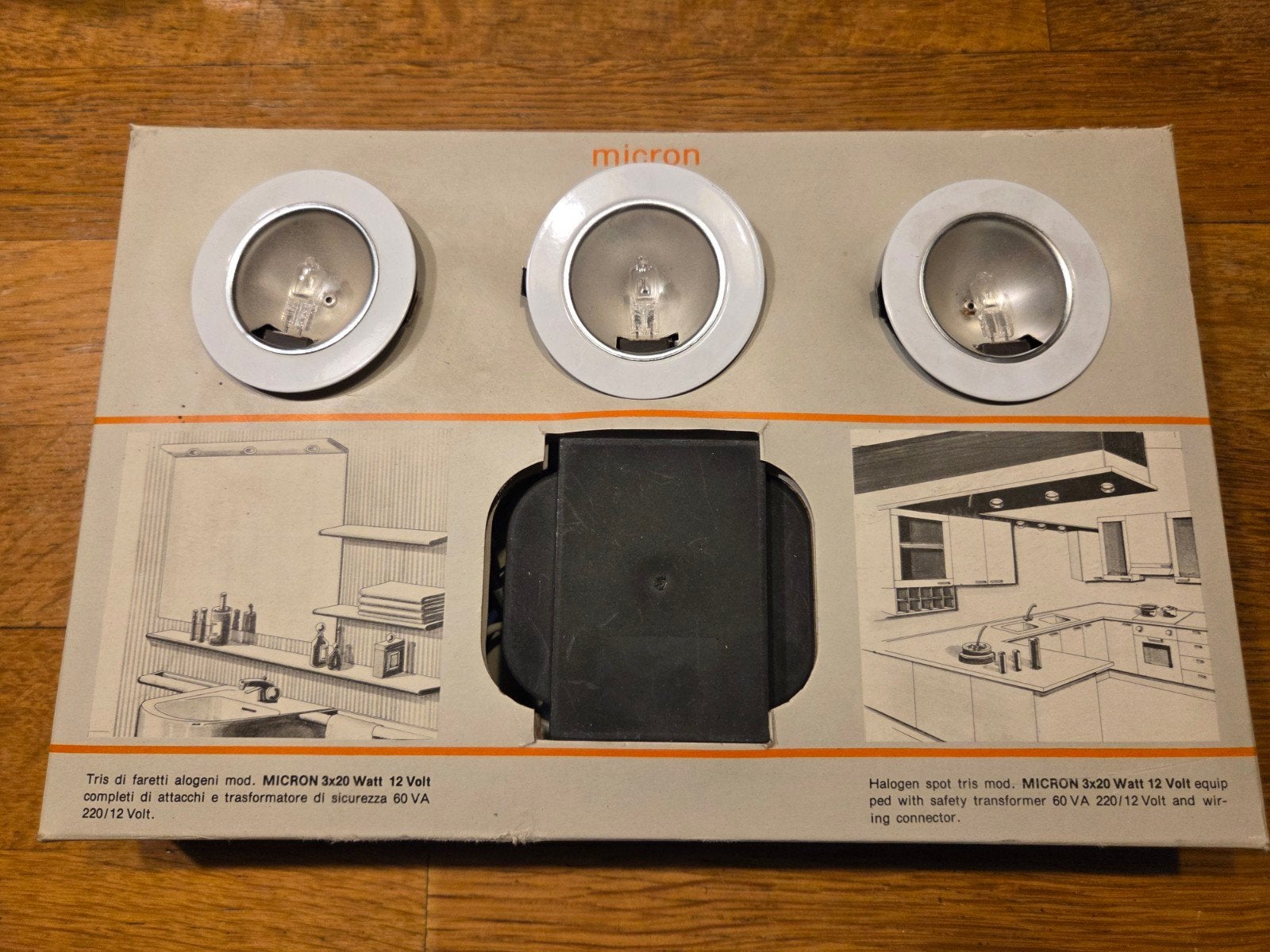 micron 3 x 20 watt inbouwspots lampen, Huis en Inrichting, Ophalen of Verzenden, Nieuw