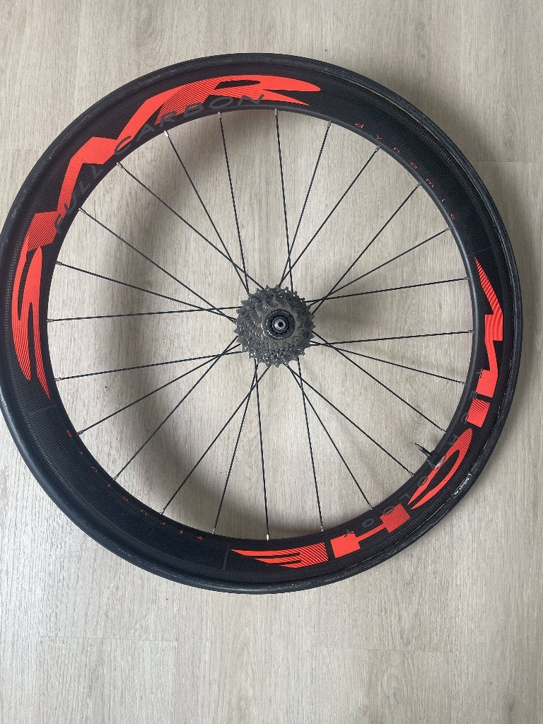 Miche SWR full carbon tubular wielset, Fietsen en Brommers, Miche, Racefiets, Zo goed als nieuw, Carbon