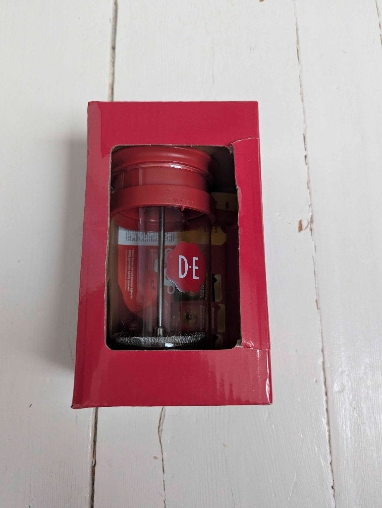 Cafetière van Douwe Egberts, Overige typen, Nieuw, Ophalen of Verzenden, Rood