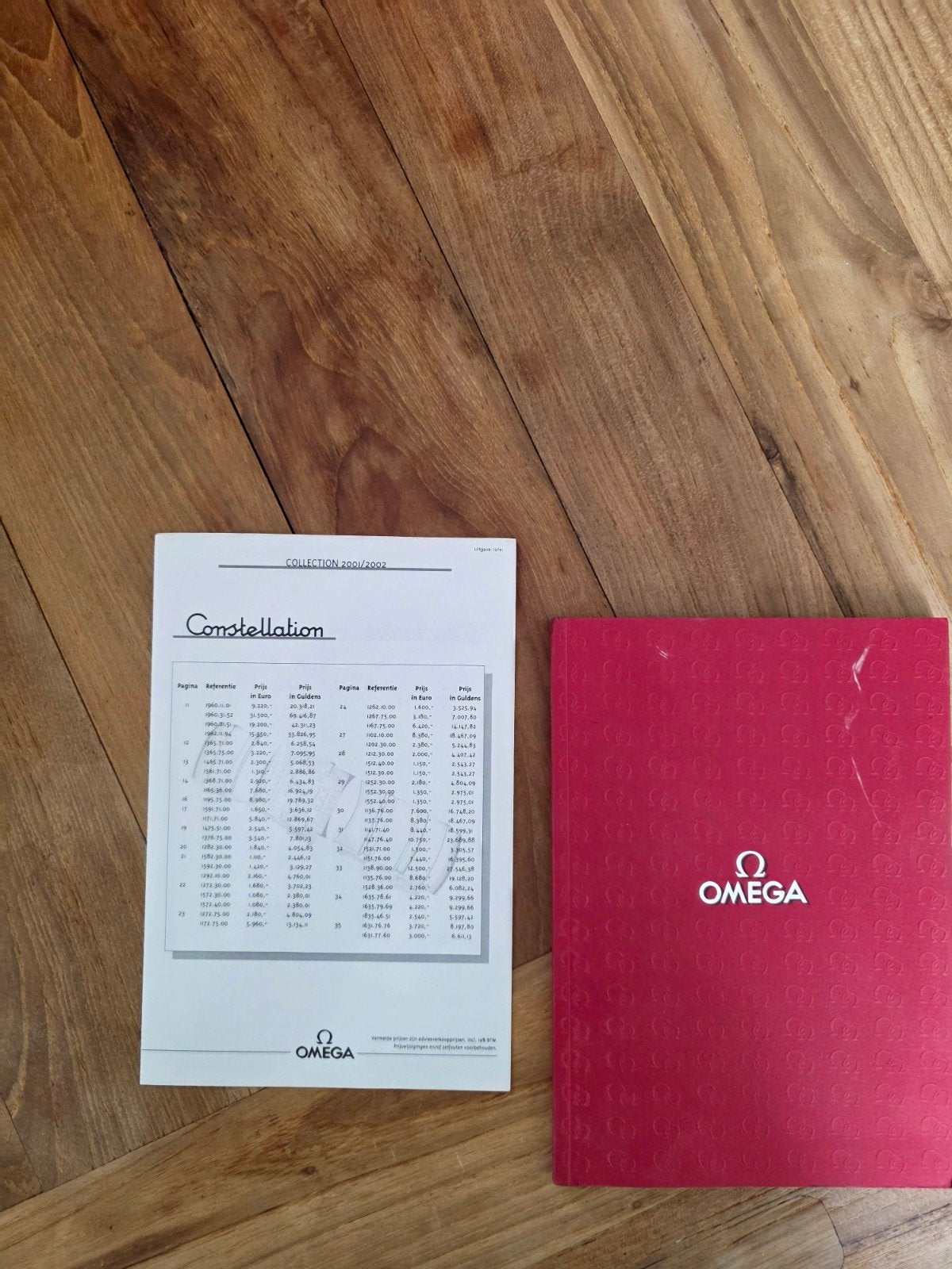 Omega horlogecatalogus 2001/2002 met prijslijst, Ophalen of Verzenden, Gelezen, Overige onderwerpen, Omega
