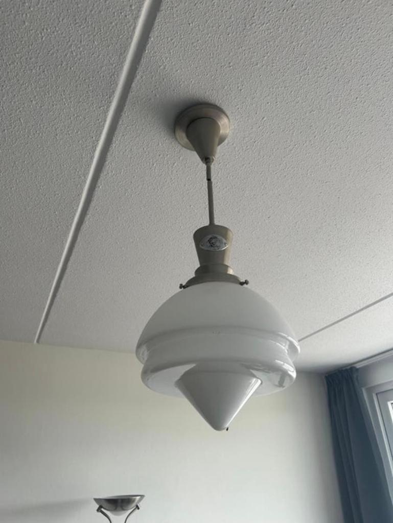 Mooie Gispen Classic Hanglamp, 50 tot 75 cm, Art deco, Ophalen of Verzenden, Glas