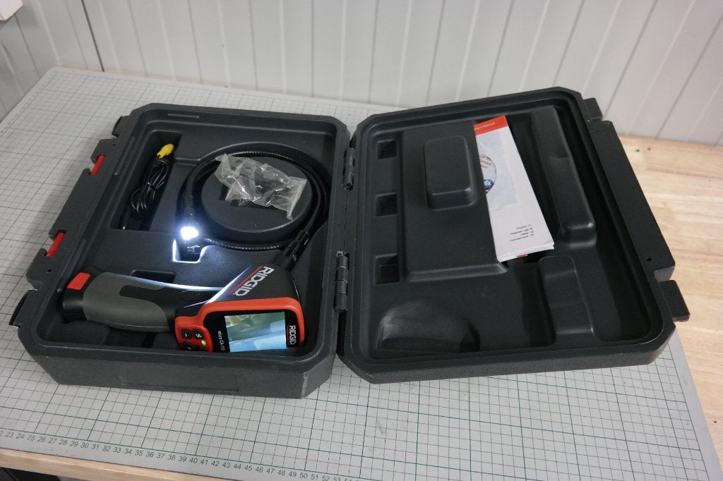 Inspectiecamera Ridgid Micro CA-100 endoscoop met extra cam, Ophalen of Verzenden, Zo goed als nieuw