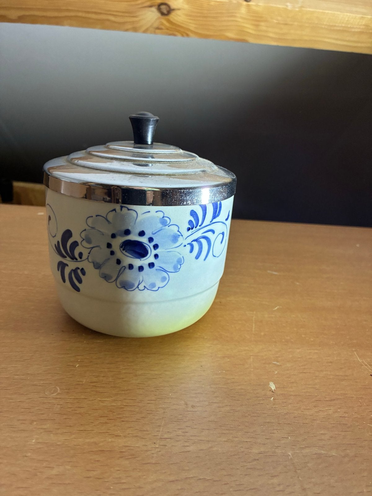 Delfts Blauw Potje met Deksel - Handbeschilderd, Ophalen of Verzenden