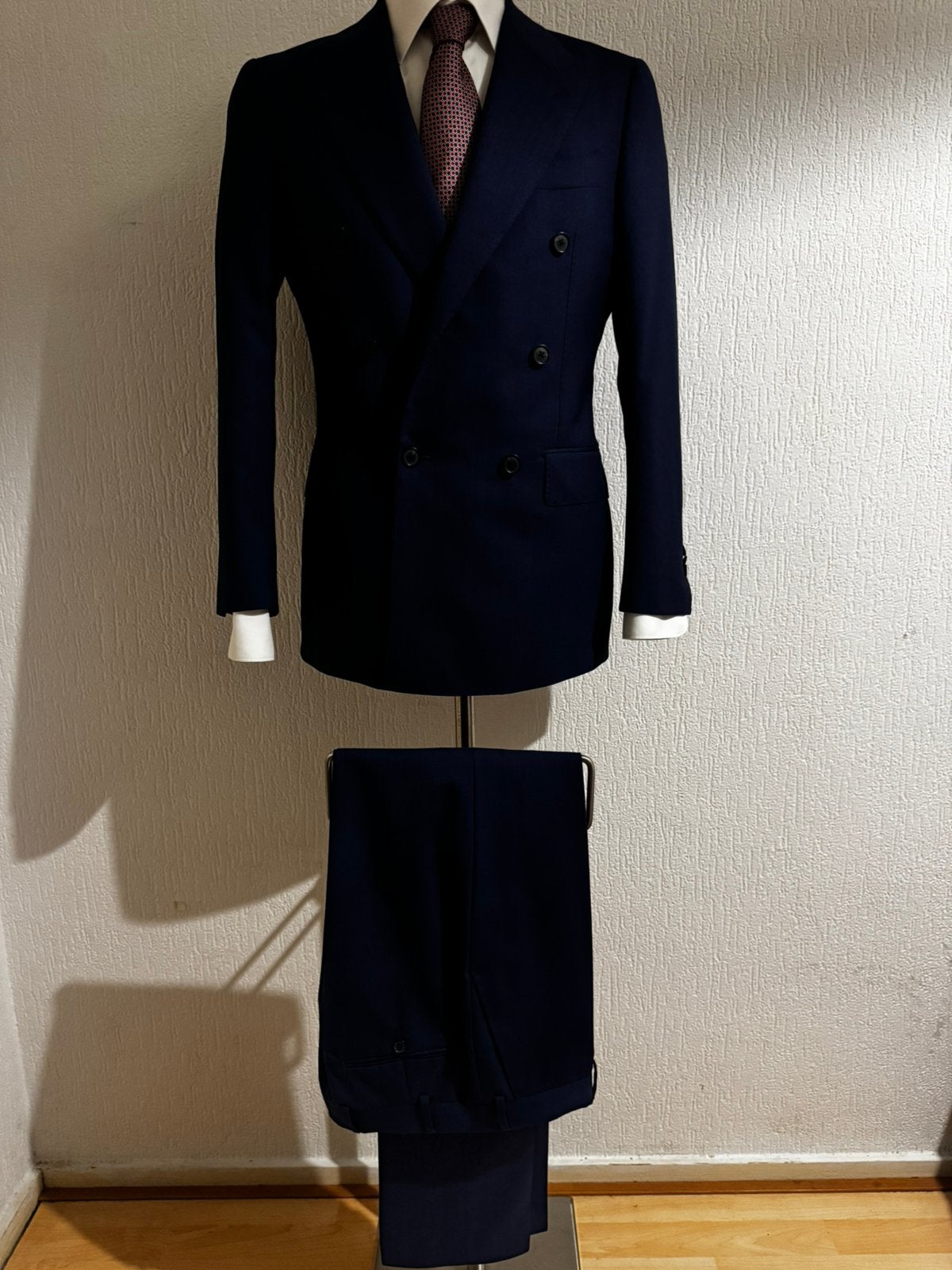 suitsupply double breasted pak, Ophalen of Verzenden, Zo goed als nieuw, Maat 46 (S) of kleiner, Blauw