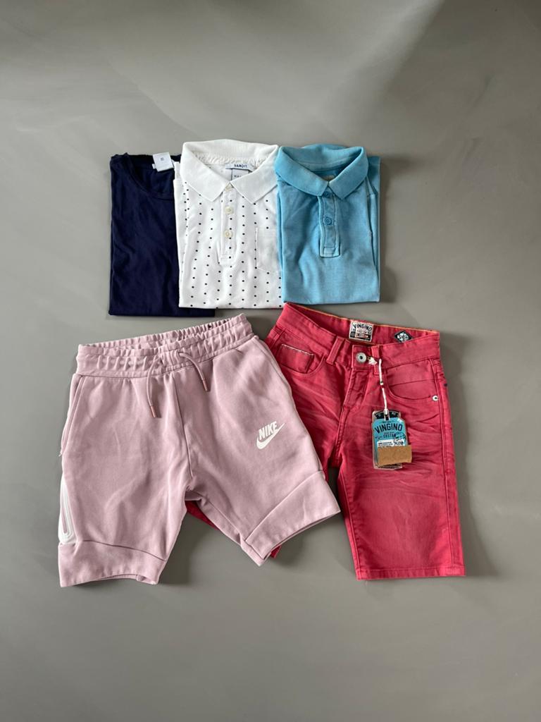 5 delig jongens kledingpakket o.a Nike & Levi’s 128 140, Ophalen of Verzenden, Zo goed als nieuw, Jongen, Setje