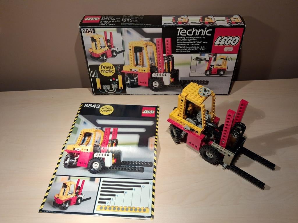 Heftruck 8843 Technisch Lego, Ophalen of Verzenden, Gebruikt, Complete set, Lego