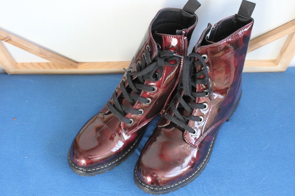 stoere bordeau rode dame boots maat 42, Riviera, Nieuw, Ophalen of Verzenden, Rood