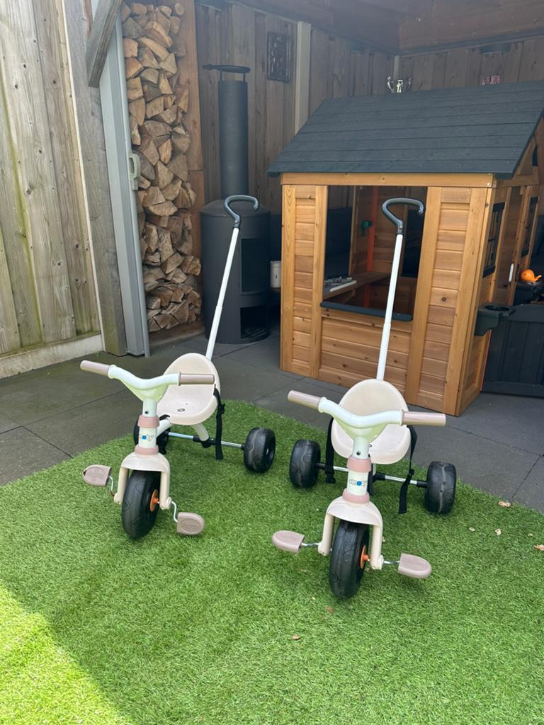 Smoby Be Fun Roze 2x, Fietsen en Brommers, Fietsen | Driewielers, Ophalen of Verzenden, Zo goed als nieuw