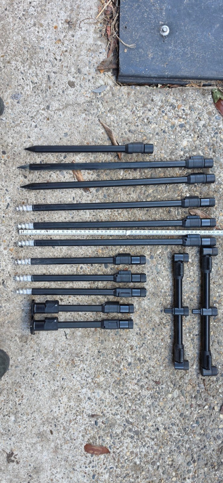 fox black label QR banksticks 18 en 12 inch, Ophalen of Verzenden, Zo goed als nieuw, Complete set