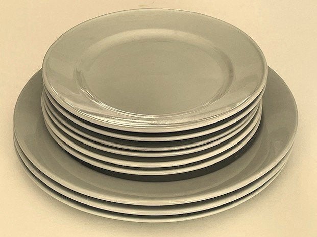 Fürstenberg diner en lunchborden model 639 Wagenfeld celadon, Antiek en Kunst, Antiek | Servies los, Ophalen of Verzenden