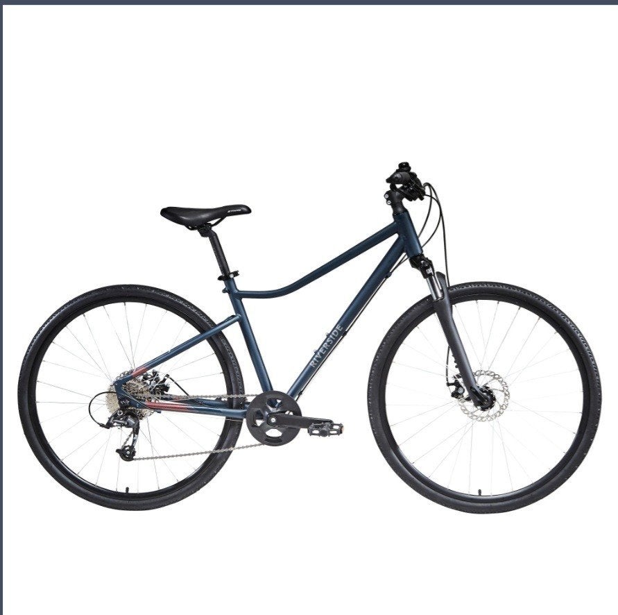 Riverside 500 hybride fiets – Nachtblauw – Maat XL, Nieuw, Overige maten, 50 tot 53 cm, Schijfrem