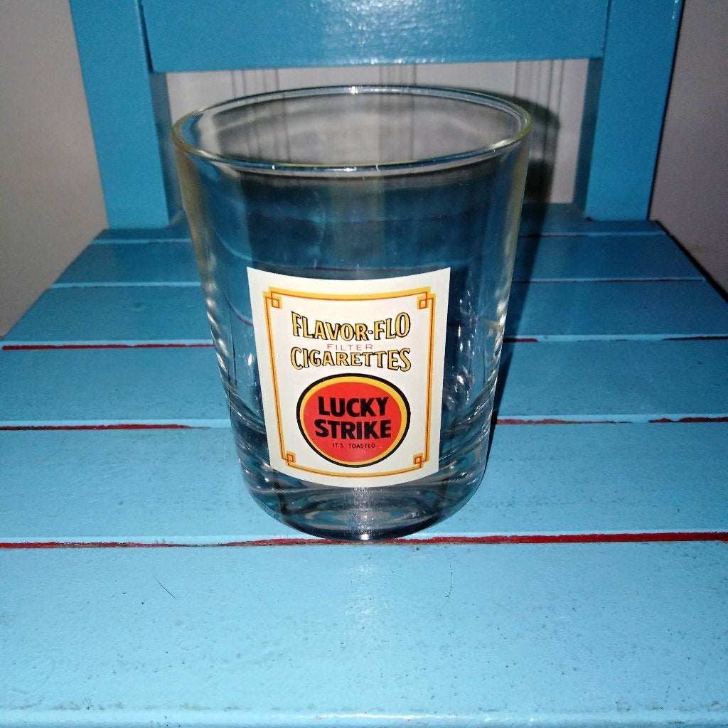 Vintage sigaretten glazen 3 stuks, Verzamelen, Ophalen, Gebruikt, Overige typen
