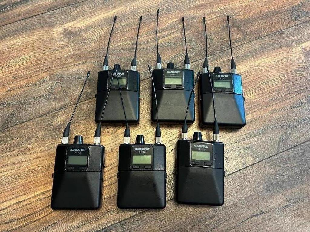 2x SHURE PSM1000 P10R Bodypacks L8E (626 - 698 MHz), Shure, Overige typen, Ophalen of Verzenden, Zo goed als nieuw