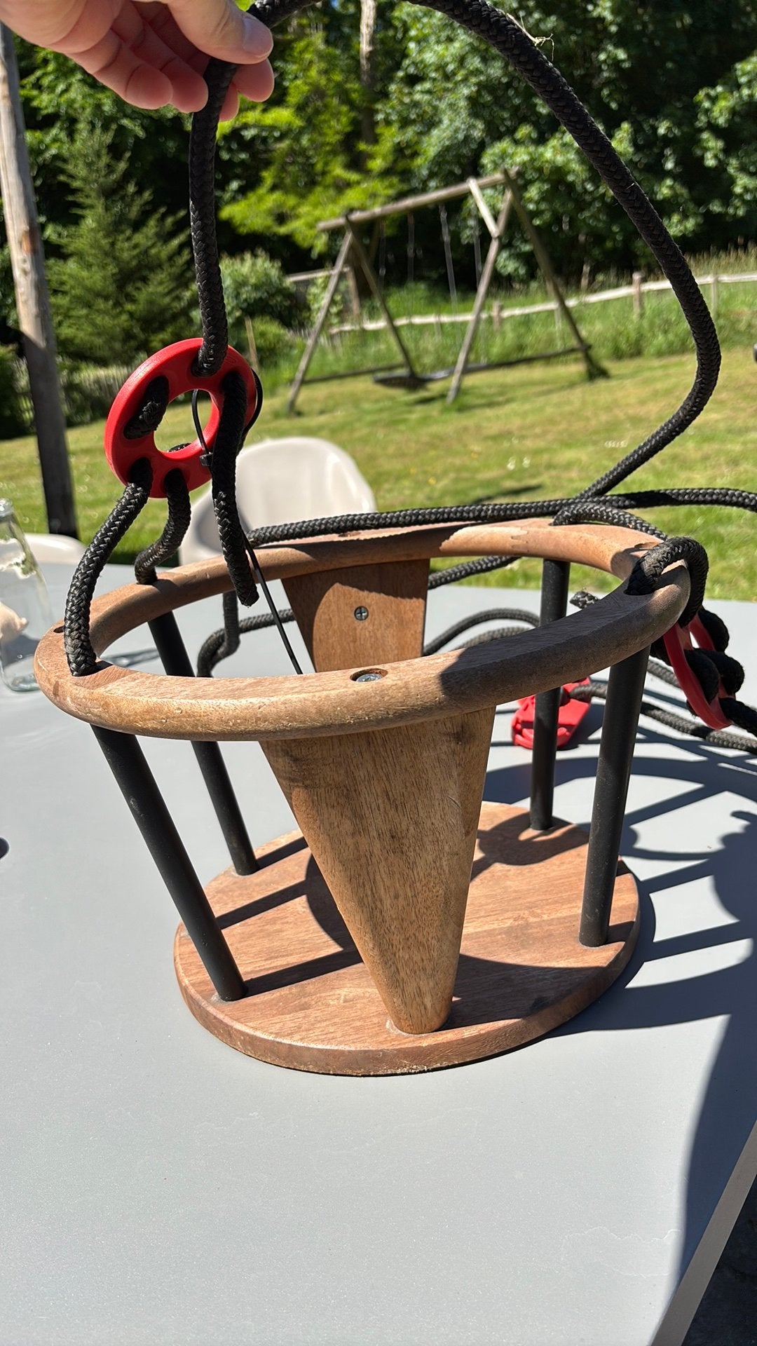Baby schommel hout (ikea), Kinderen en Baby's, Ophalen of Verzenden, Zo goed als nieuw, Schommel