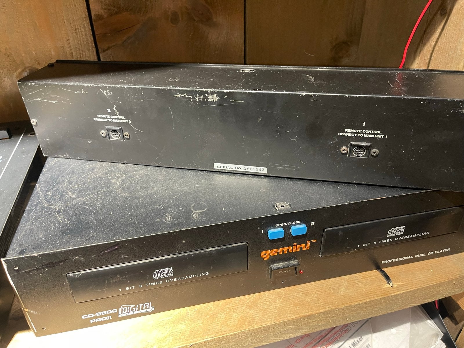 Oud ijzer of ruilen: Gemini CD-9500 PROII Dual CD Player, Ophalen of Verzenden, Gebruikt