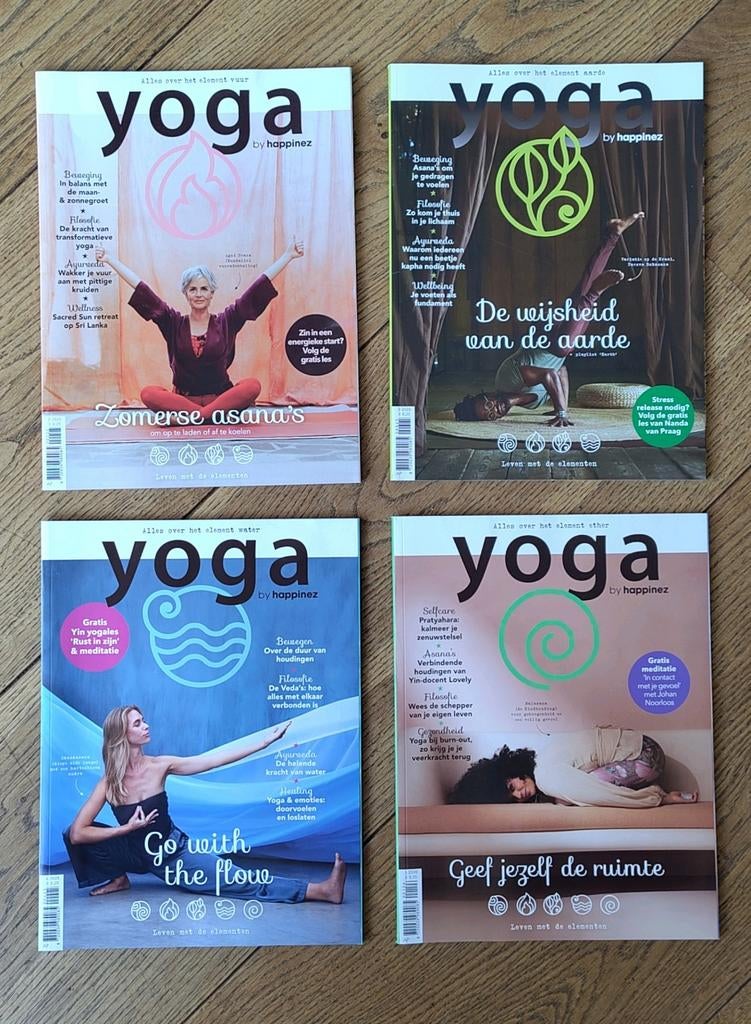 4x Yoga Happinez (2025-2026), Boeken, Ophalen of Verzenden, Gelezen, Lichaam en Geest