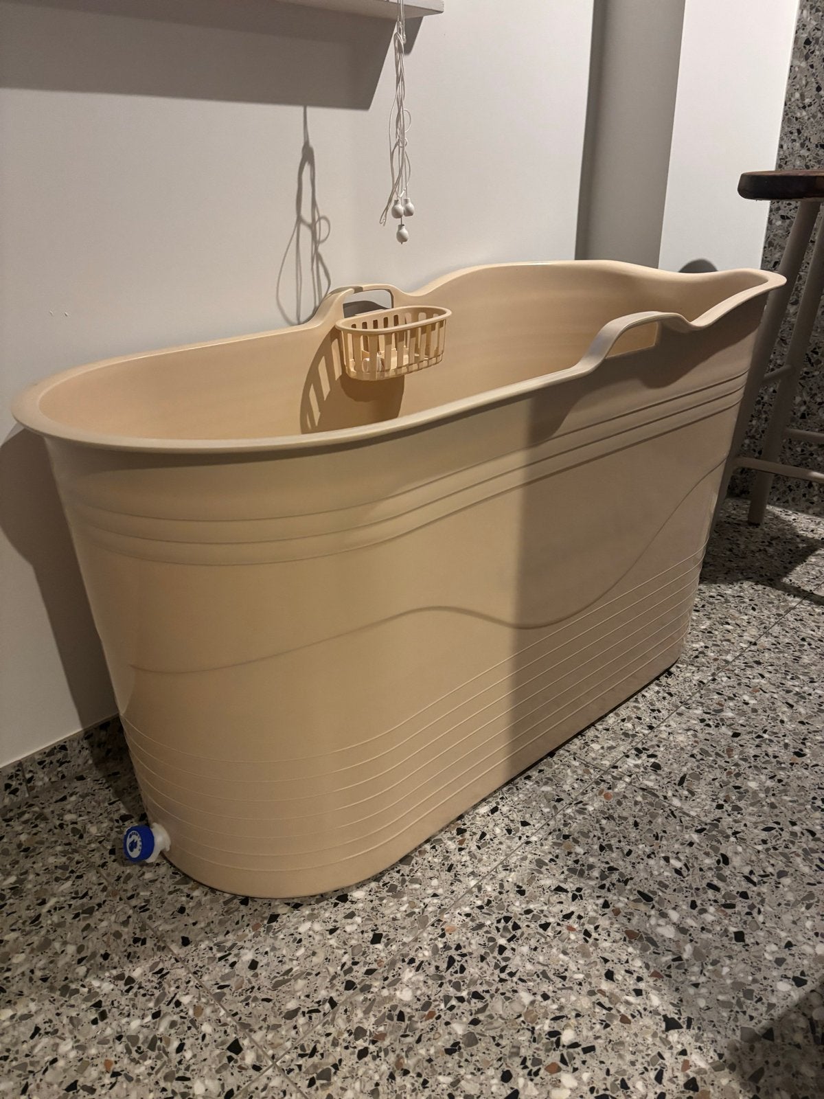 XL Bademmer Beige - Compact en Comfortabel Bad, Ophalen, Nieuw, Bad