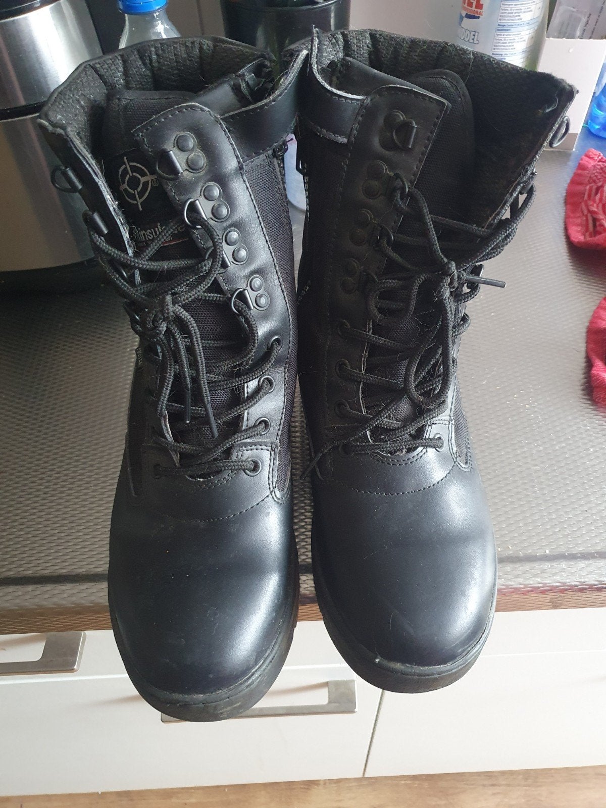 Legerkisten maat 44, Zwart, Boots, Ophalen of Verzenden, Zo goed als nieuw