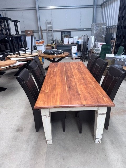 Keukentafel, Ophalen, Gebruikt, 100 tot 150 cm, Vijf personen of meer