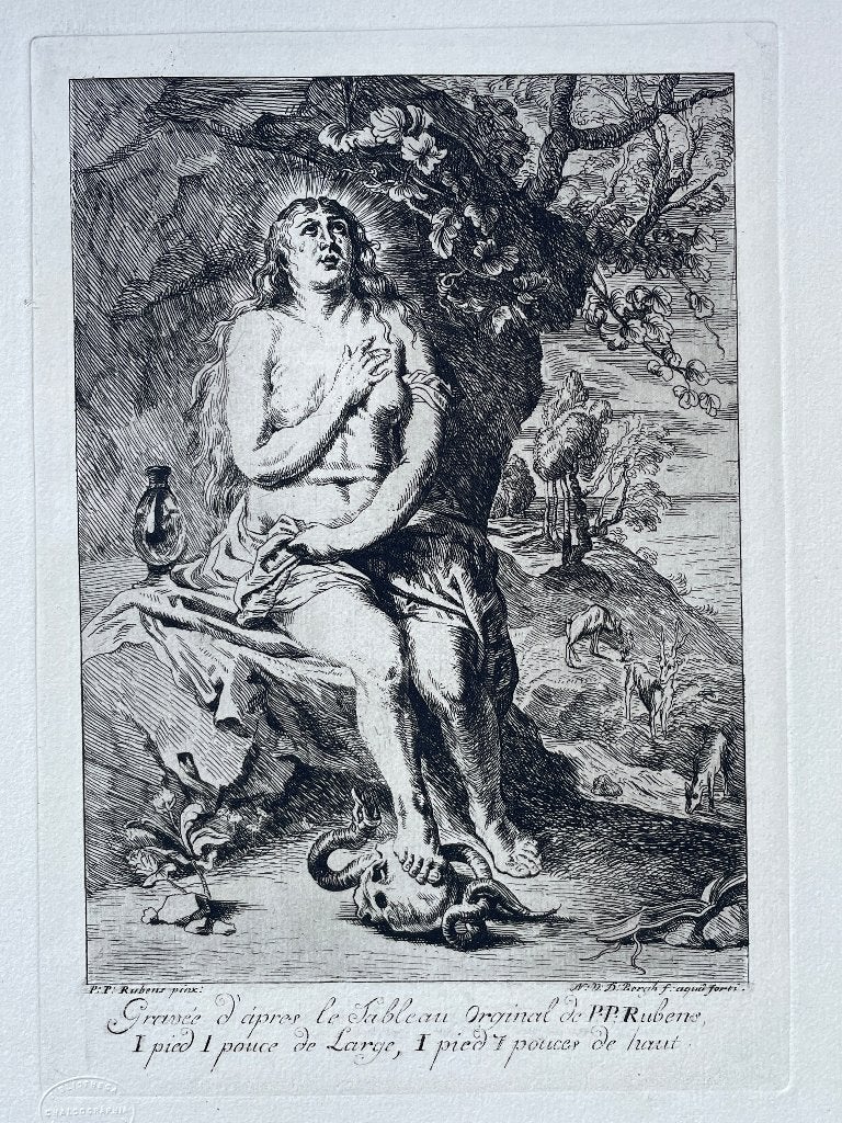 Naar P.P. Rubens "I pied I Pouce" P0594, Ophalen of Verzenden, Ets, 1900 - 1949