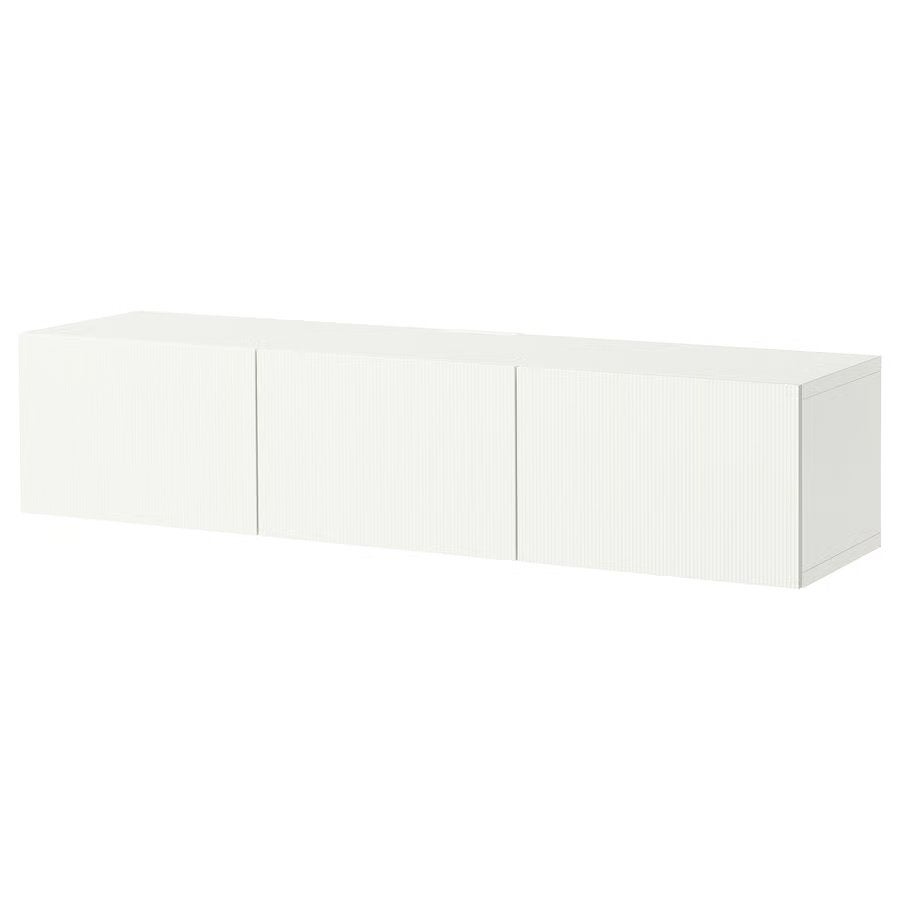 Tv-meubel in goede staat Ikea BESTÅ wit 180x42x38 cm, Ophalen of Verzenden, Zo goed als nieuw, Minder dan 150 cm, Minder dan 100 cm