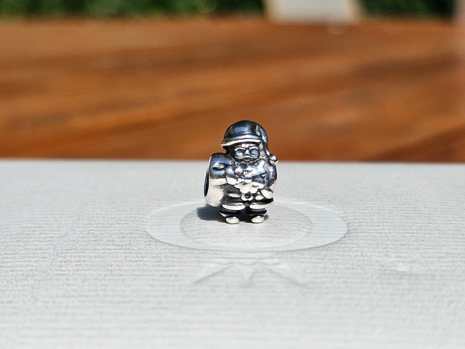 Pandora bedel Kerstman - Sterling zilver, Gebruikt, Pandora, Ophalen of Verzenden, 1 bedel