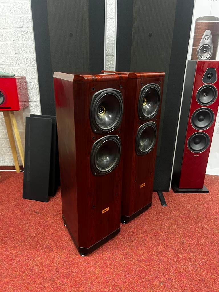 Tannoy D500 – Rosewood vloerstaande luidsprekers, Audio, Tv en Foto, Luidsprekers, Gebruikt, Front, Rear of Stereo speakers, 120 watt of meer
