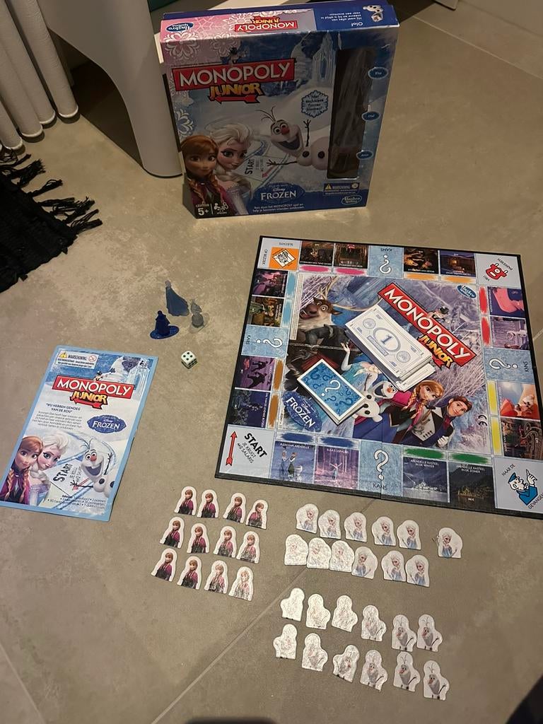 Frozen monopoly junior, Ophalen of Verzenden, Zo goed als nieuw