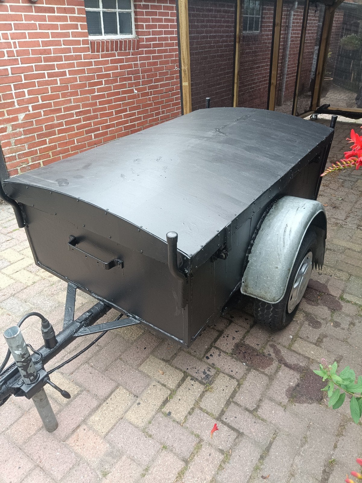 Viskar bagagewagen bagagekar aanhanger, Ophalen, Gebruikt
