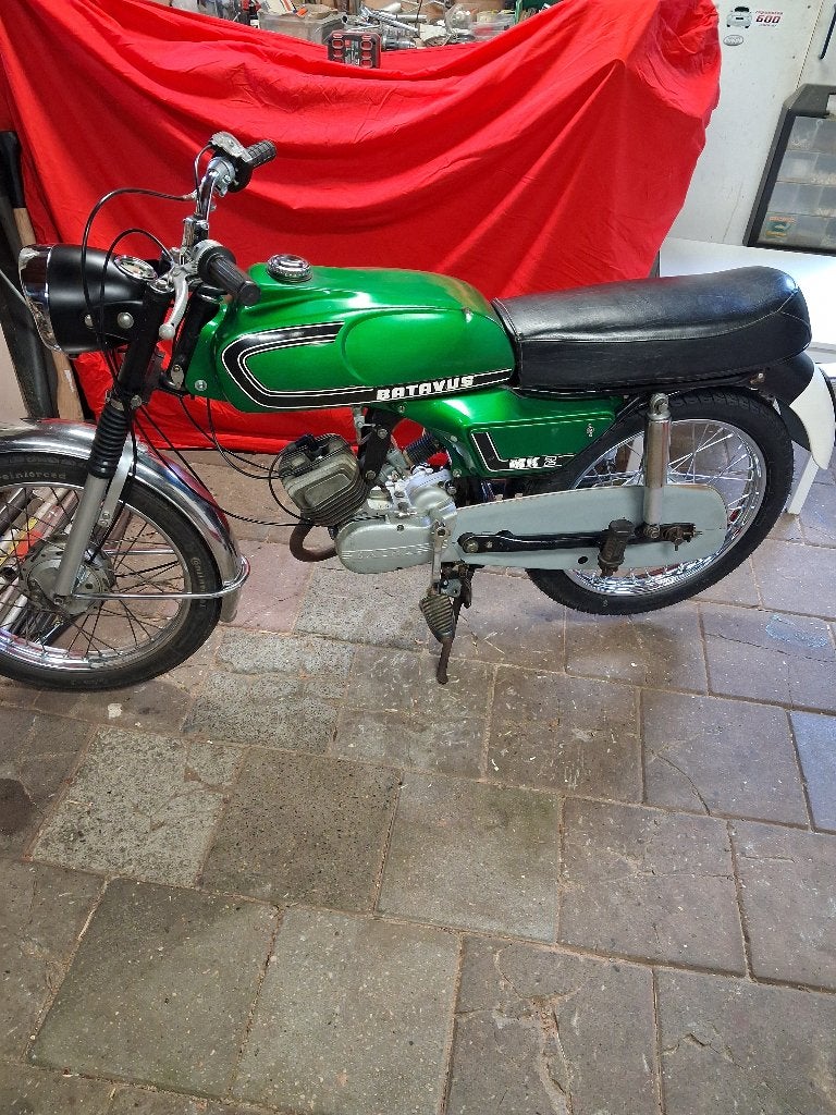 batavus mk2 groen 1975, Fietsen en Brommers, Ophalen, Maximaal 45 km/u, Batavus, 49 cc