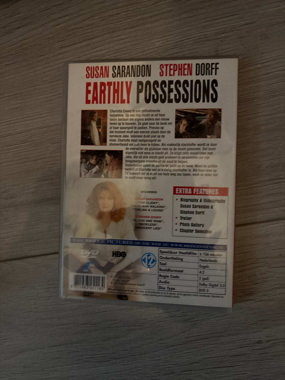 Earthly Possessions DVD - Susan Sarandon, Stephen Dorff, Alle leeftijden, Nederlands, Extra's, Gebruikt