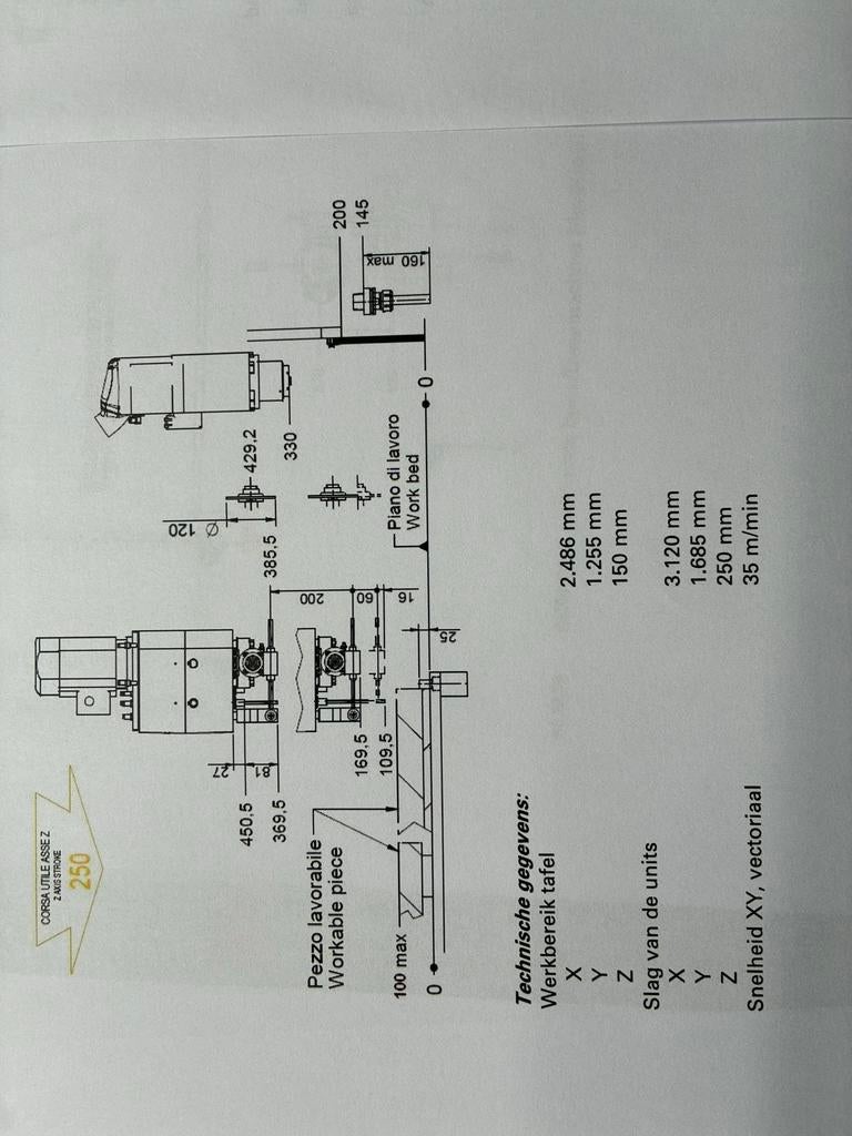 SCM Cnc freesmachine - Morbidelli N100 - Weinig uren, Ophalen of Verzenden