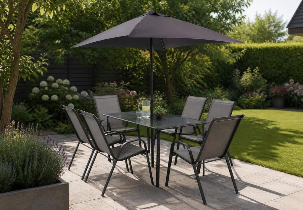 Bijna nieuw tuinset te koop, Ophalen of Verzenden, Zo goed als nieuw