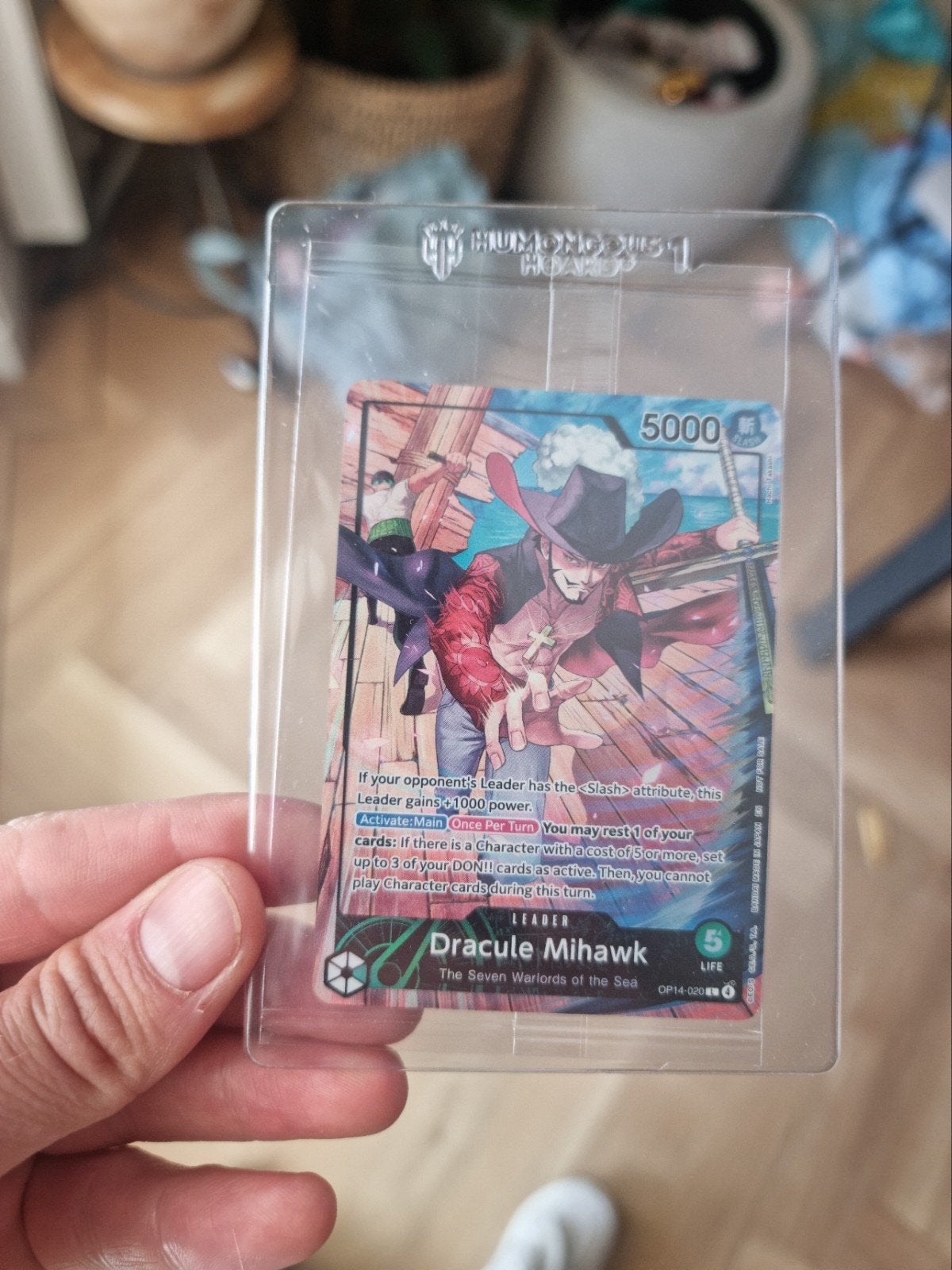 One Piece Card Game - Dracule Mihawk Leader OP14-020, Ophalen of Verzenden