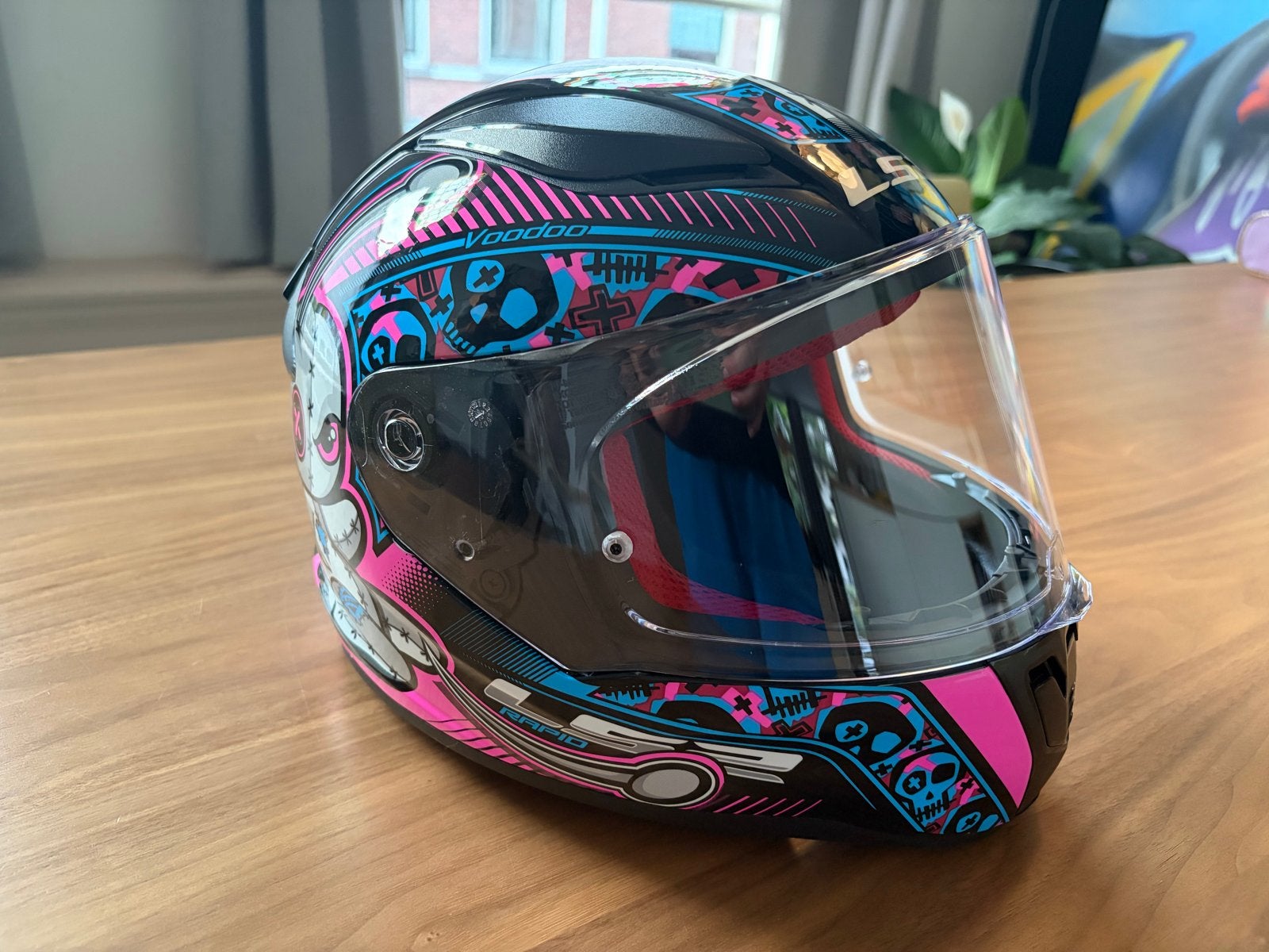 LS2 Rapid mini kinder Integraalhelm maat M in Zwart/Roze, Motoren, Kleding | Motorhelmen, M, Kinderen, Integraalhelm, Tweedehands