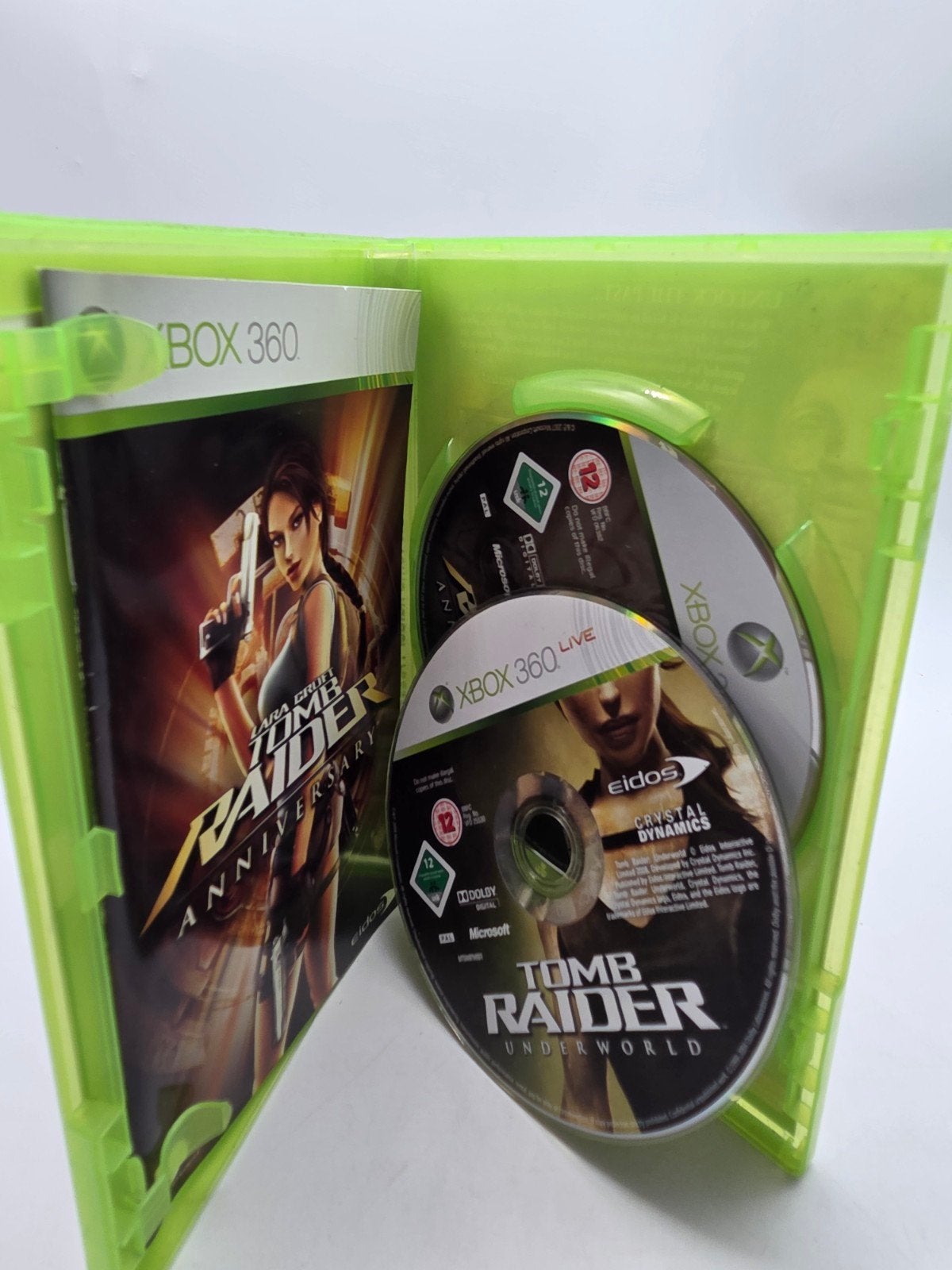 Tomb Raider Anniversary & Underworld Xbox 360, Avontuur en Actie, Gebruikt, 1 speler, Eidos