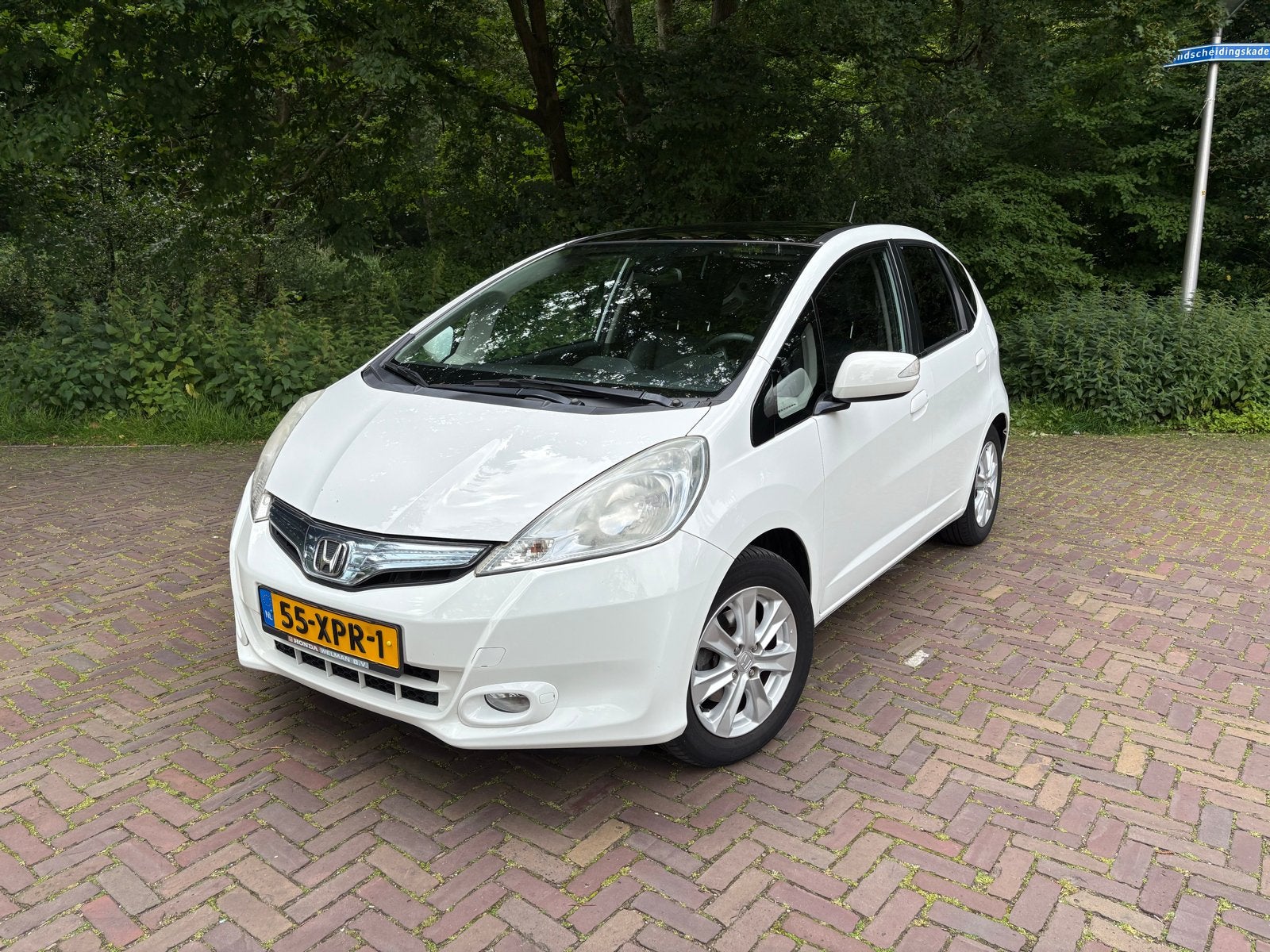 Honda Jazz 1.4 hybride automaat wit, Auto's, Honda, Particulier, Jazz, ABS, Airbags, Airconditioning, Automatische klimaatregeling
