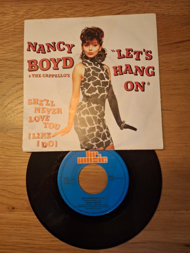 Nancy Boyd & The Cappello's - Let's Hang On (Vinyl Single), Gebruikt, 7 inch, Ophalen of Verzenden, Pop