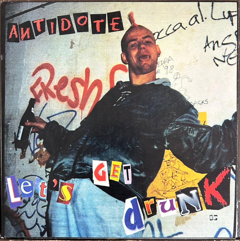 Antidote - Let's Get Drunk - Punk EP Vinyl (1998), Inclusief binnenhoes, Ophalen of Verzenden, Zo goed als nieuw, Rock en Metal