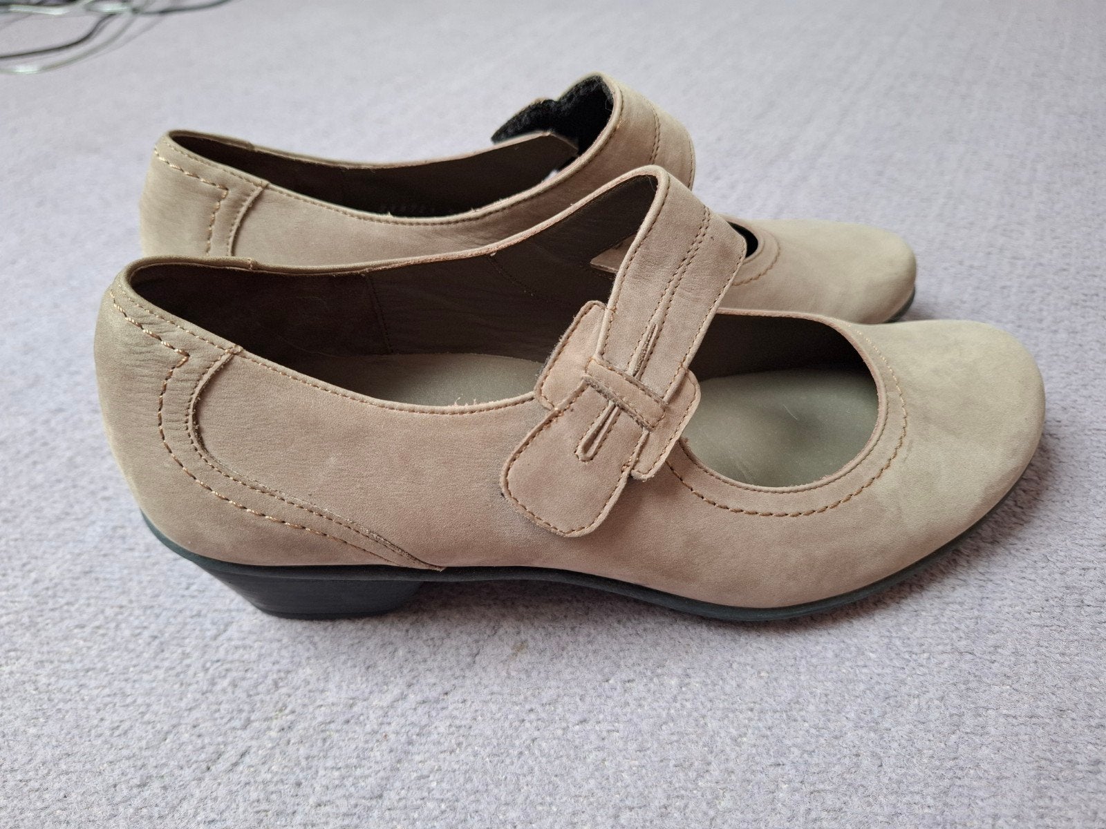 Nieuwe leren Durea Dames Schoenen Maat 6 G met Klittenband, Durea, Overige kleuren, Nieuw, Ophalen of Verzenden